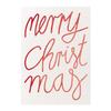 Red Merry Christmas Postcard