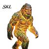 Elf Garden Solar Light Dragon Gorilla Statue Light, Gothic Medieval Resin Outdoor Lantern Sculpture, Powered Courtyard Lamp Fantasy Decor for