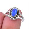Natural Australian Opal Gemstone 925 Solid Sterling Silver Ring Size 6.5 M7l30
