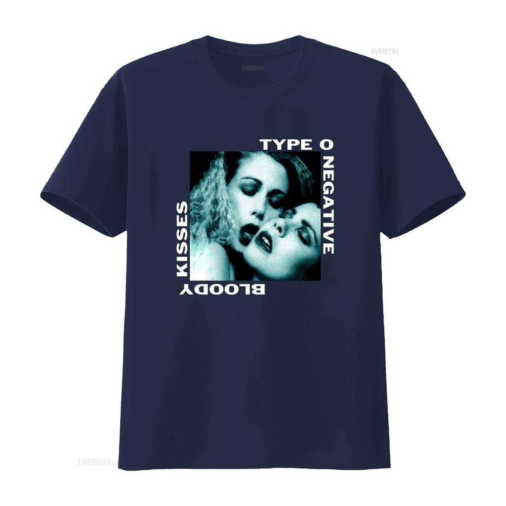 Тип O Negative 1993 Bloody Kisses Ретро Группа Тур Футболка Черный Принт S 2345Xl винтаж Стиранная Повседневная Слегка Дышащая