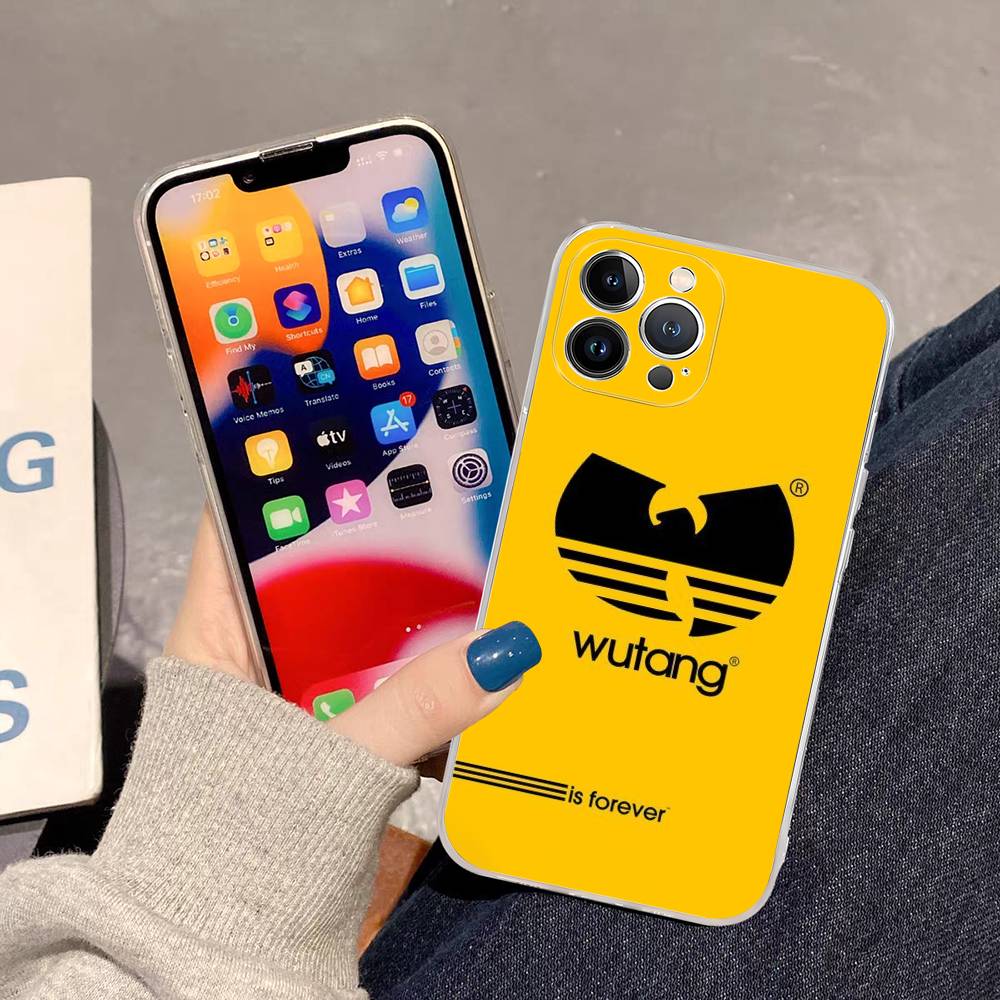 Классический W-wu T-tang Певец C-Clan Чехол из ТПУ Силикона Для IPhone 11 12 13 14 15 16 17 Pro Max Ударопрочный Прозрачная Задняя Крышка