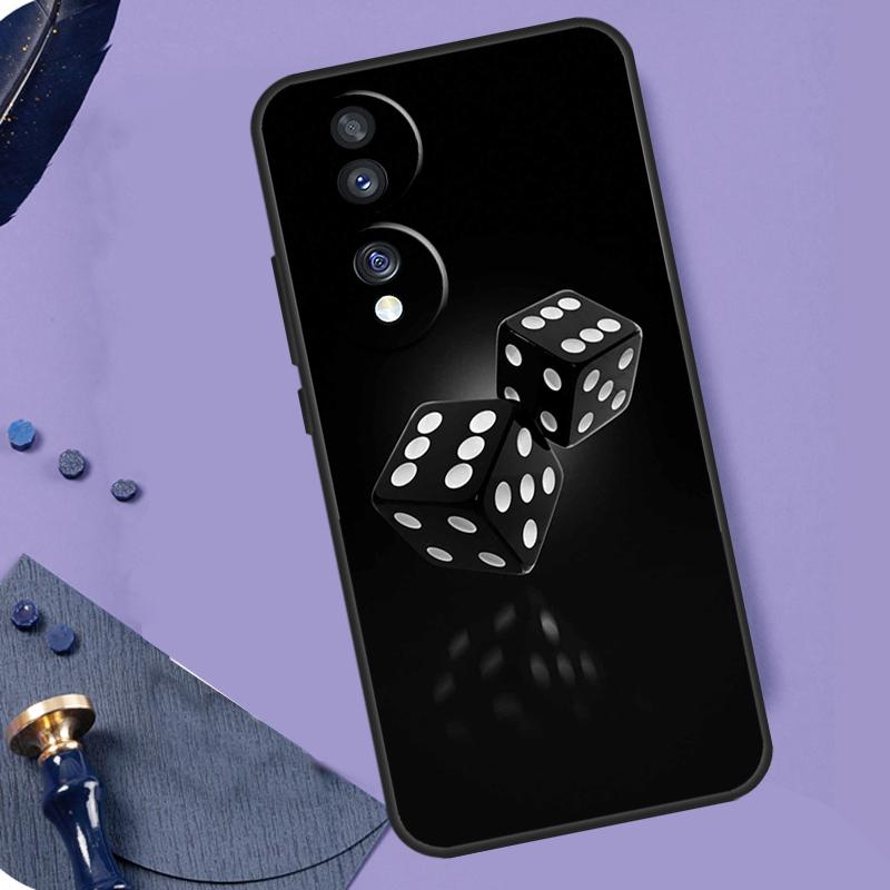 Кости Покер Казино Для Honor Magic 6 5 Pro Lite 50 70 90 Чехол Для Honor X9b X8b X7 X8 X9 X6a X7a X8a X9a Обложка