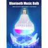 Светодиодная музыкальная лампочка со встроенным Bluetooth-динамиком, беспроводная умная лампочка с пультом дистанционного управления, динамик с изменяющимся цветом RGB