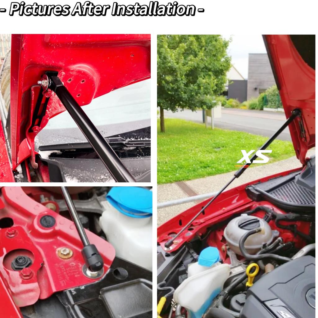 Bonnet Lift Support For SEAT Leon MK3 5F 2012-2020 Front Hood Modify Gas Struts Carbon Fiber Shocks Damper Cylinder Verins Rods