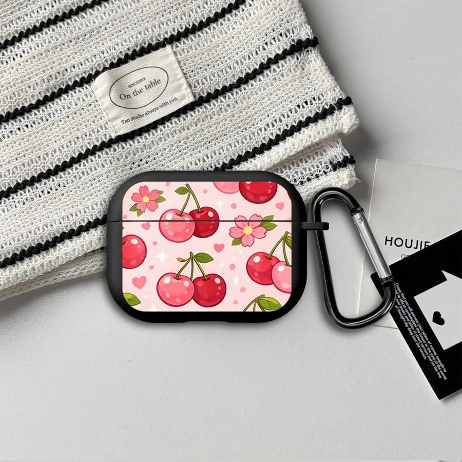 Чехол для наушников Cover Case Для Airpods 1 3 Pro Pro3 4 Pro2 2 Розовые Вишни