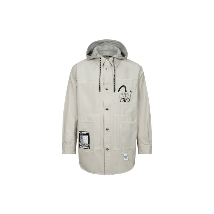 Evisu Пэчворк Оверсайз Рубашка-куртка Мужские куртки 2ESGNM4SJ5094LFCT