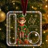 Decorative Hanging Cash Holder Christmas Gift Ornament, Acrylic Holiday Money for Cash, Funny Santa Customized Snowman Angel Elk Xmas Tree Decoration