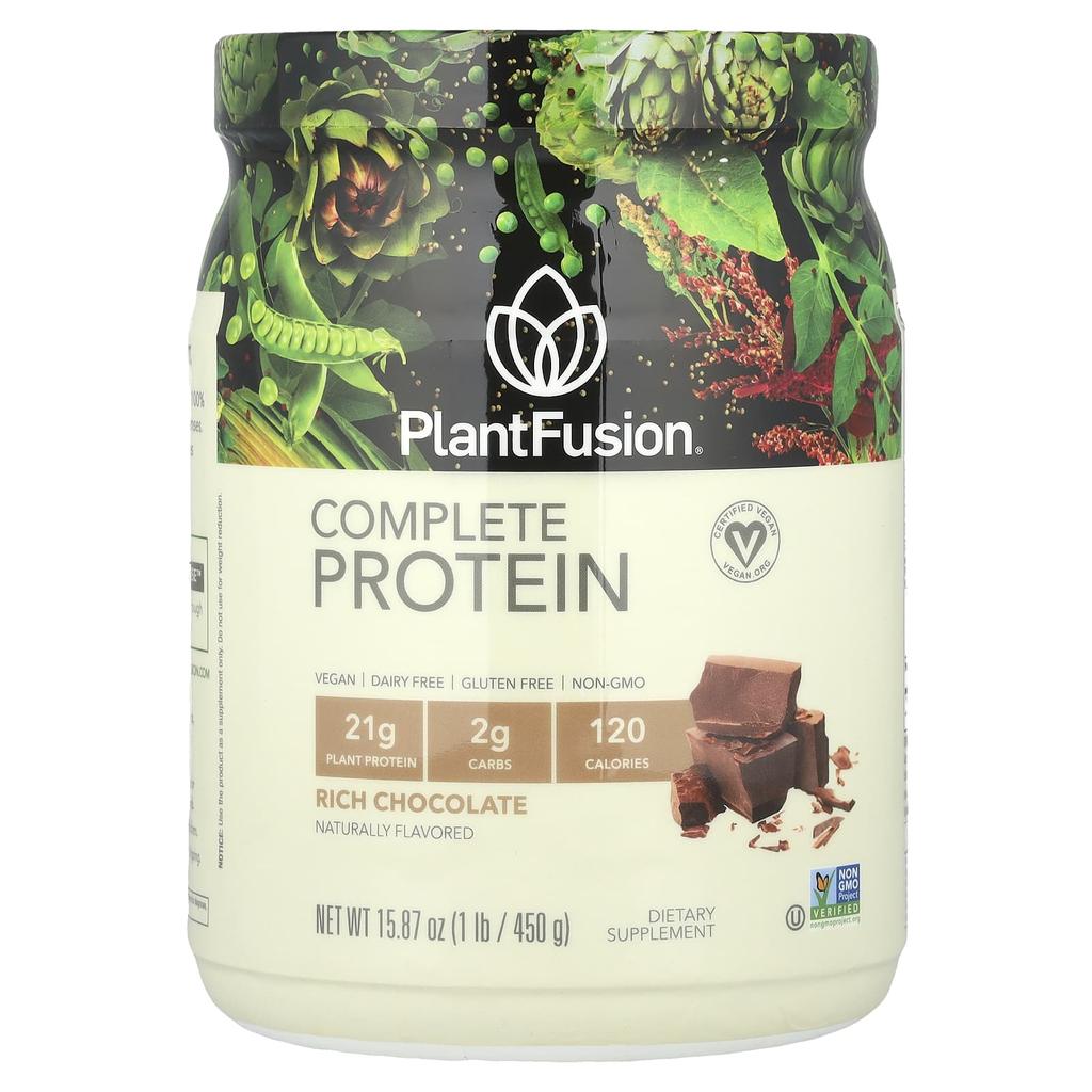 PlantFusion Complete Protein, Rich Chocolate, 1 Lb (450 G)