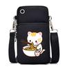 Ешь лапшу Принт котенка Новая сумка кроссбоди 2025 Вертикальная сумка для мелочи Многофункциональная сумка для мобильного телефона