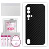 apgo Protective Skin Sticker for the Back Compatible with Blackview BV9900 Pro, Wrap Film, Foil, Vinyl - Pattern Carbon Black