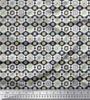 Gray Japan Crepe Satin Fabric Floral Damask Decor Fabric Printed Metre 42 Inch