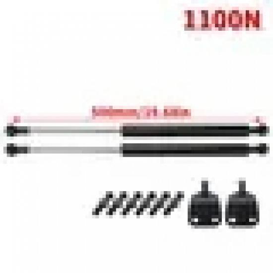 2Pcs Gas Strut Bars Gas Spring Support Boot Bonnet 1100N 300/350/400/450/500/600mm Car Caravans Doors Windows Hatches Boat Bus