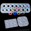 14 Hole Ring Silicone Mold Jewelry Pendant Making Epoxy Resin Mould Tool Diy
