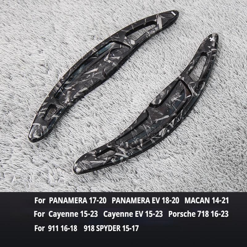 For Porsche Panamera Macan Cayenne 911 718 Spyder 918 2pcs ABS Car Steering Wheel Shift Paddle Extension Auto Accessories