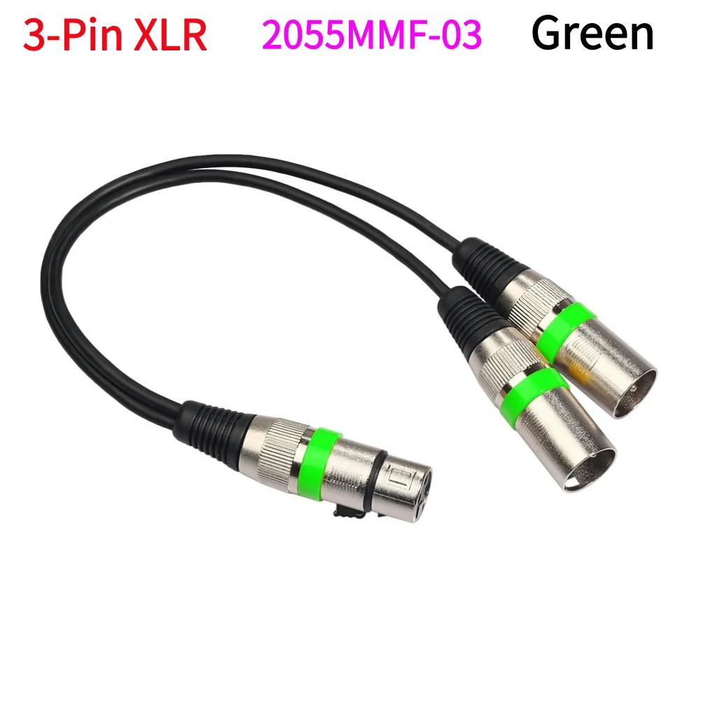 3-контактный XLR гнездо на двойной XLR штекер кабель 50см 3-контактный XLR кабель Аксессуары для снижения шума для усилителя микрофона динамика