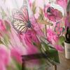 Flowers Butterfly Rose Sheer Curtains for Living Room Decoration Window Curtains for Kitchen Tulle Voile Organza Curtains