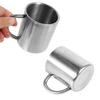 Stainless Steel Cup Cup Travel Cup Portable Student Stainless Steel Double Wall Mug Travel Camping Coffee Tea Milk Cup