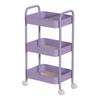 Стеллаж для хранения с колесами, прочная несущая многослойная конструкция, простая установка, устойчивая универсальная тележка для хранения
