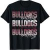 Бульдоги Школьный дух Бордовый Гордость бульдога День игры талисман Футболка