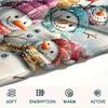 Snowmen Print Flannel Blanket, High quality Comfortable for All Seasons, Home Decor, Warmth and Comfort, Perfect for Christmas Gifts