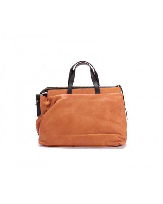 Sac à main - Le Temps des Cerises - Kaori 1 - Tricolore - L 36 x H 26 x P 18 cm - Porté main