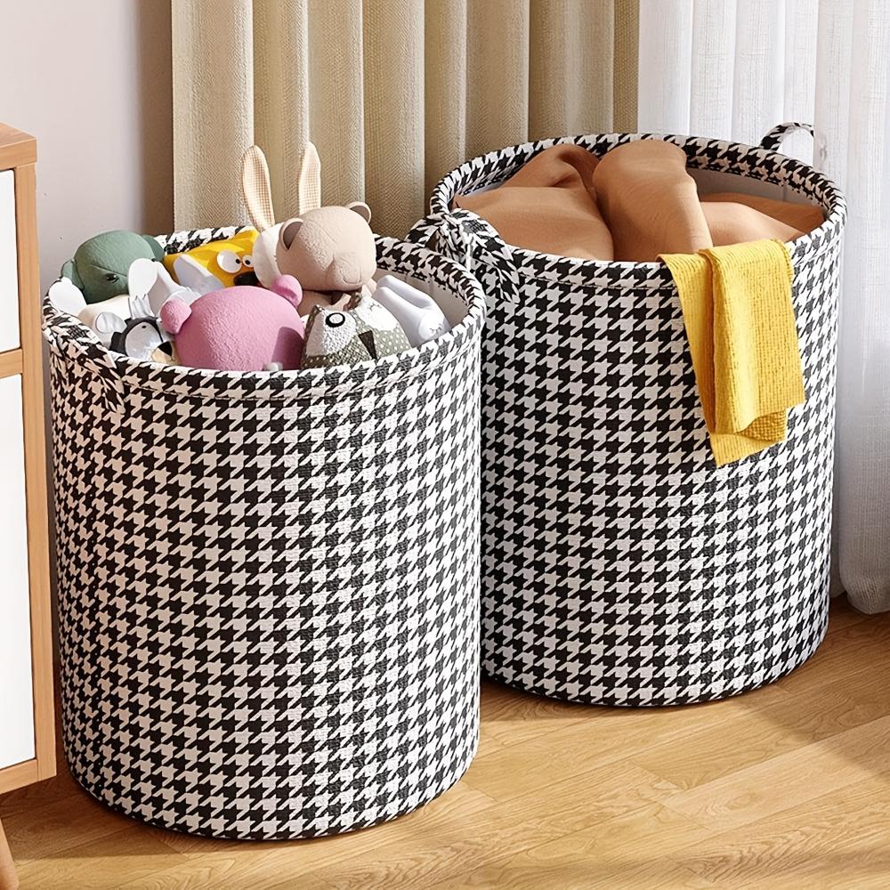 Hot Sales Foldable Household Laundry Hamper Modern Fabric Storage Baskets With Handle Versatile For Bedroom Bathroom Living Room