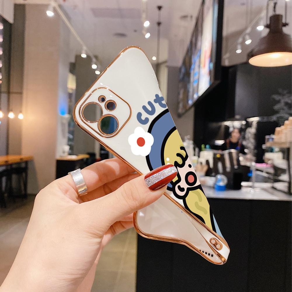 Красочные печатные узоры с квадратным краем корпуса с покрытием корпуса телефона Роскошное покрытие Мягкий чехол для телефона для iPhone Motorola Moto OnePlus Samsung