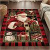 Living Room Sofa Carpet Santa Claus Style Dirt-Resistant And Easy To Clean Bedroom And Study Flannel Rug Home Decoration