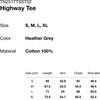 ThIs Is Never That Highway Tee Heather Grey