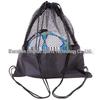 Square Mesh Sports Bag: Shoulder-Carried Net Backpack for Football, Basketball, or Volleyball. Holds 1 Ball.