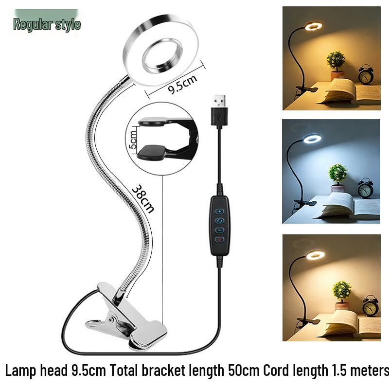 LED Desk Lamp with Eye Protection and Magnifying Glass – Perfect for Study, Beauty, Tattoo, and Selfie Lighting
