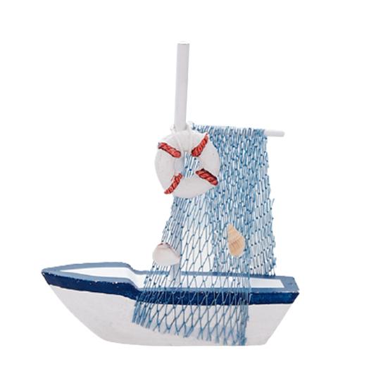 Craft Ornament Creative Sailboat Design Wooden Home Craft Decor for Living Room