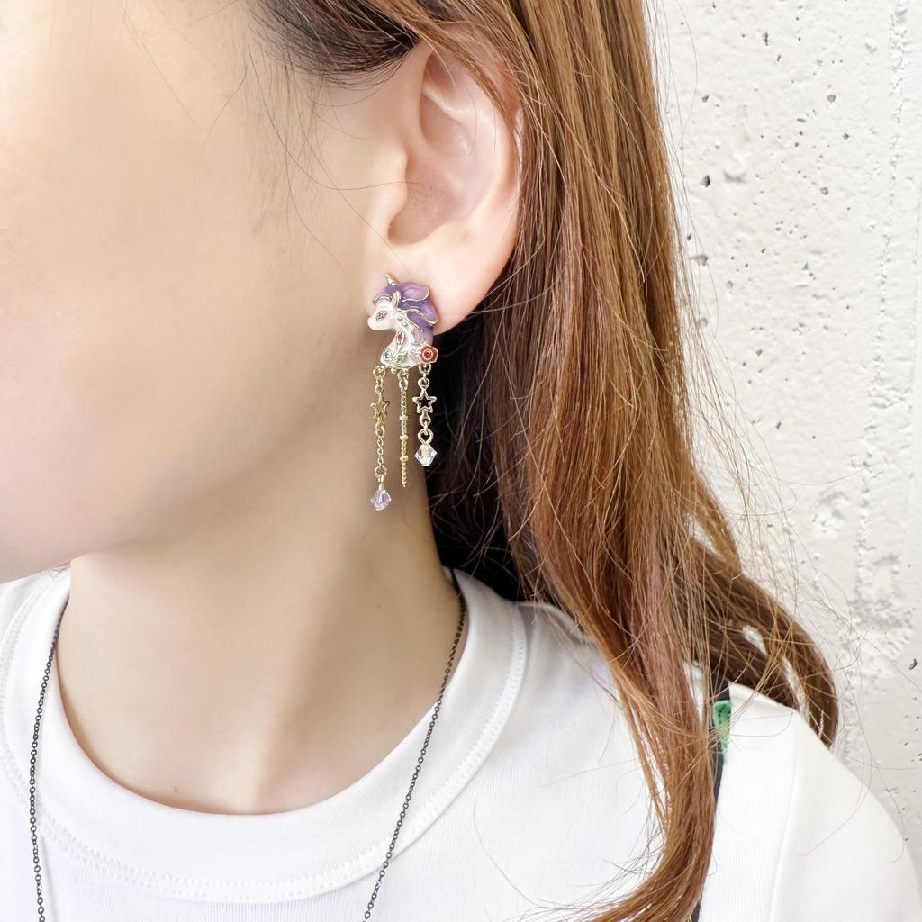 Серьги с мотивом единорога SAME1512 XX [Anna Sui]