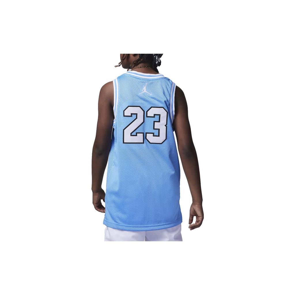 Jordan Letter Logo Pattern Printed Sports Vest Kids Basketball Jersey Kids Tops Blue 95A773-B9F
