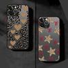 Чехол Leopard Love Star для iPhone 17 Pro Max 12 11 Air 14 16 Plus 15 XS XR 7 8 SE 13 Mini Funda Задняя крышка телефона