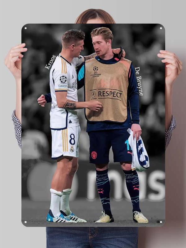 Плакаты Тони Крооса Футболист Знак Декор Игровой Комнаты На Заказ Металлические Жестяные Таблички для Украшения Стен Комнаты Декор Ванной Комнаты