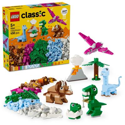 LEGO Классический набор «Сделай дракона» Подарок на день рождения Блок Развивающий Мальчики Девочки Дети 5 лет 6 лет 7 лет Динозавр 11041 Давайте