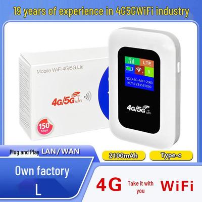Портативный 4G MIFI LTE роутер с цветным экраном и слотом для SIM-карты для беспроводного WiFi подключения