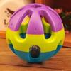 Игрушка для питомцев Мяч Форма мяча Прочный Цветной Кошки Играющая Звенящий мяч для жевания