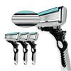 1pc/3pcs/5pcs High-Quality Manual Razor – 6-Layer Sharp Blades for Smooth Comfortable Shaving for Men’s Grooming & Daily Use
