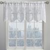 1Pc Valance White Window Drapes European Style Lace Curtains Kitchen Cafe Floating Sheer Window Drapes
