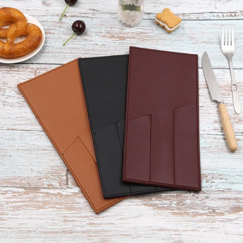 Simple Design Cutlery Storage Bag 3 Pocket Forks Spoons Organizer Camping Equipment