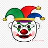 Clown Face Clown Joker Iron On Heat Transfer Printing Vinyl Patches Sticker for Clothes DIY Appliques Washable Patches