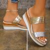 Summer Woman Sandals Shoes Wedge Walking Shoes Soft Women's Sandals Plus Size Comfortable Footwear Female Women Heels