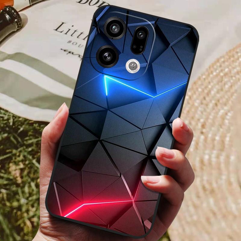 Для чехла Oppo Find X9 Pro Новый Модный Милый Мультяшный Роскошный Мягкий Силиконовый Чехол Для Oppo Find X 9 X9Pro 5G противоударный Funda Coque