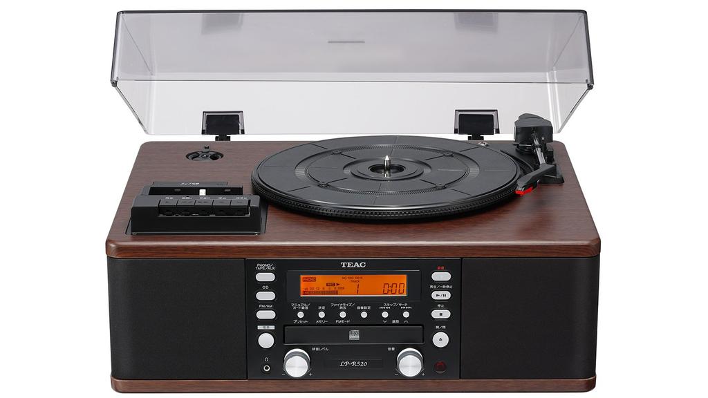 Teac Магнитофон с кассетным проигрывателем Walnut turntable/CD LP-R520-WA