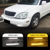 2 шт. Автомобильный светодиодный дневной ходовой огонь для Lexus RX300 RX330 RX350 1998 1999 2000 2001 2002 DRL Противотуманная фара Указатель поворота