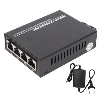 Медиаконвертер Ethernet Tx1310нмRx1550нм 101001000М Одноволоконный Одномодовый DC5В1А Волоконно-оптический в