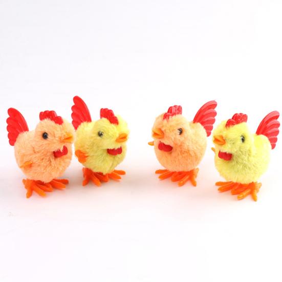 Fashion Funny Portable Plush Toy Walking Wind Up Chick Animal for Kids