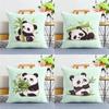 Bamboo Panda Hug Pillowcase Dormitory Decoration Office Living Room Home Pillowcase